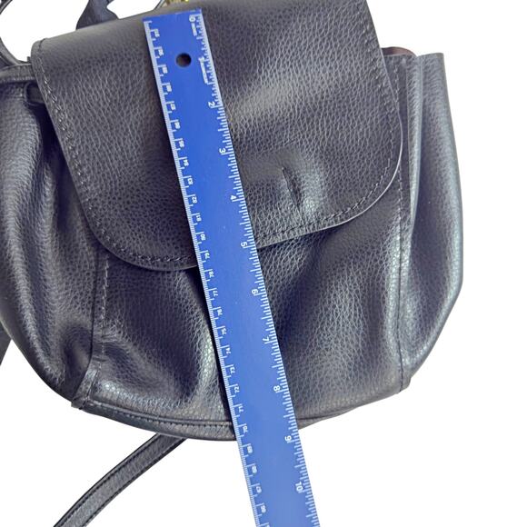 COACH Black Pebbled Leather Derby Backpack F1821 F59819 Daypack main image 10
